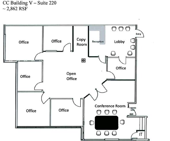 Furnished Office for Sublease - 2,862 SF: 8905 W Post Rd Ste 220, Las Vegas, NV 89148